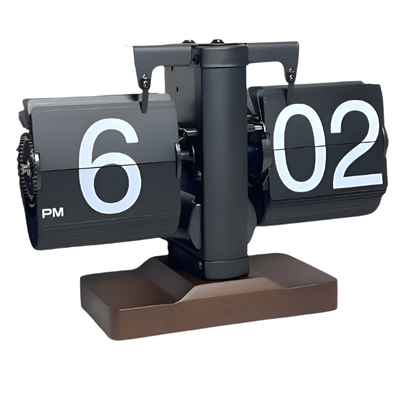 Lisslune | RetroFlip Silent Flip Clock – Vintage Style with Modern Precision
