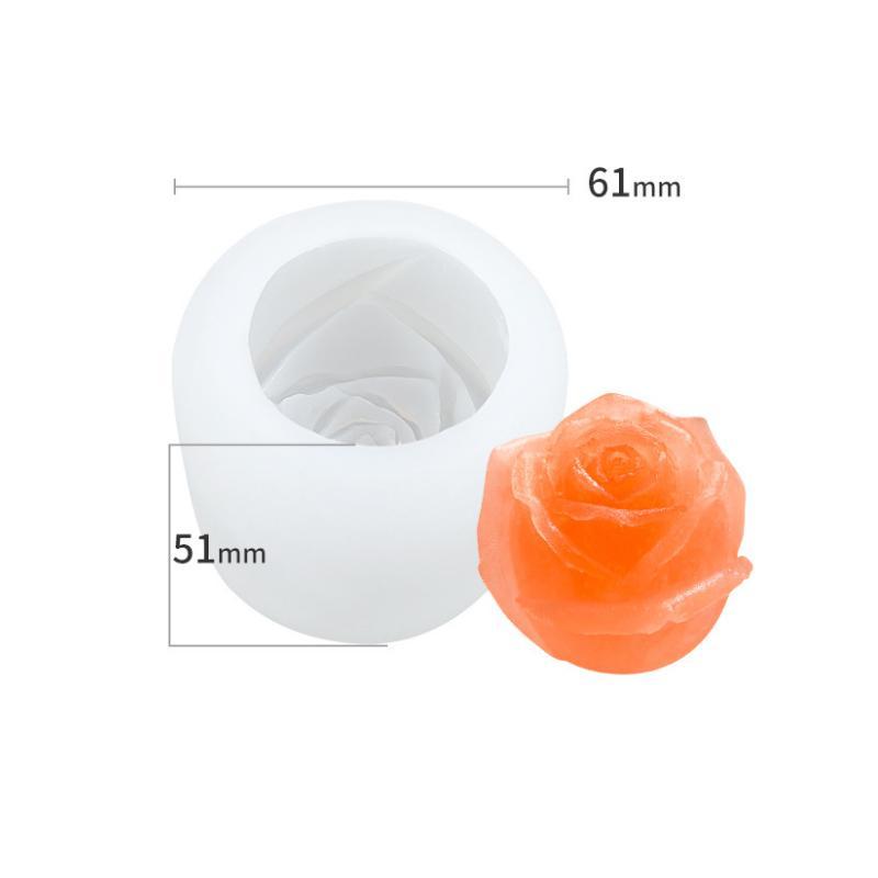 Lisslune | 3D Silicone Rose Mold Ice Cube Tray