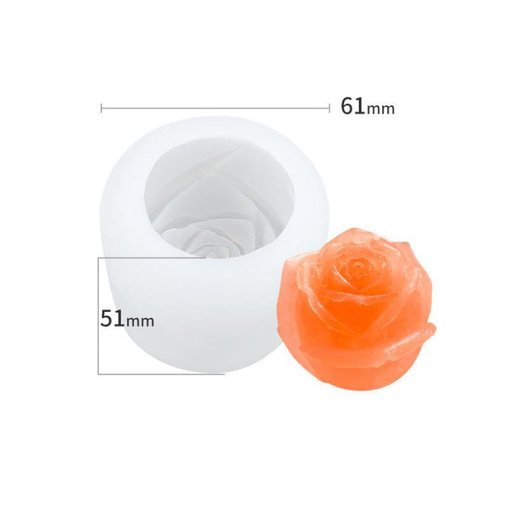 Lisslune | 3D Silicone Rose Mold Ice Cube Tray