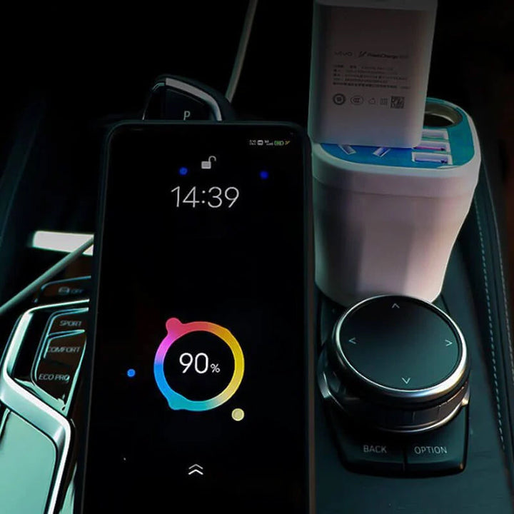 Lisslune | Auto-mounted Cup-type Inverter Converter QC Charger