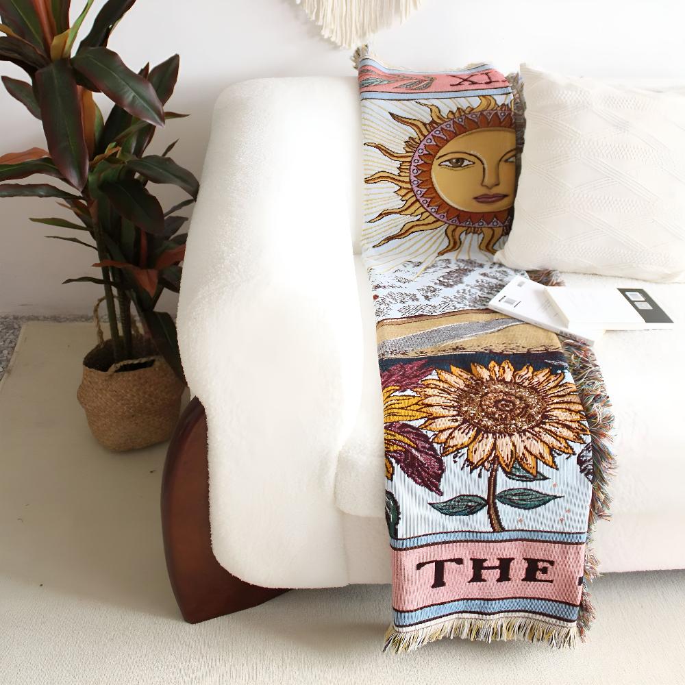 Lisslune | Boho Sun Tapestry Blanket