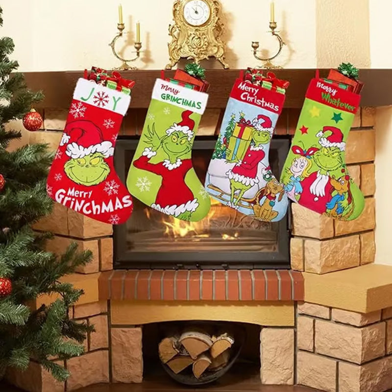 Lisslune | Green Christmas Stockings Christmas Decorations