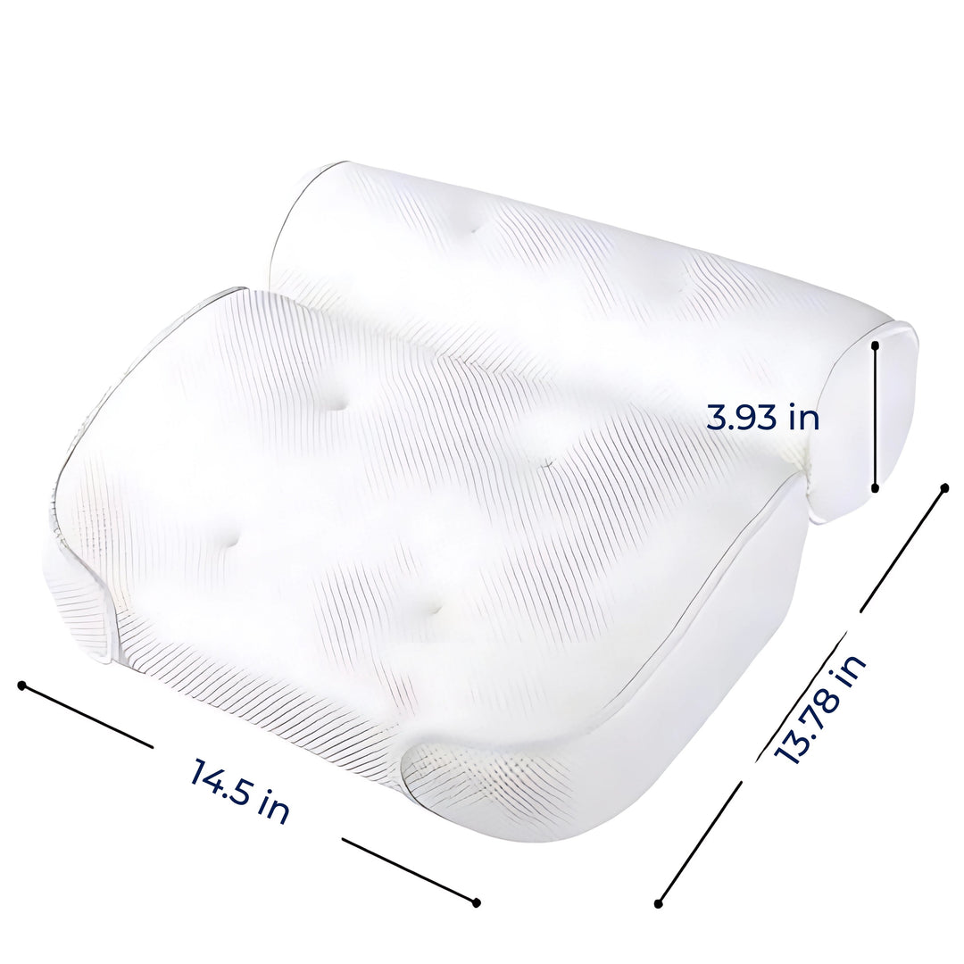 Lisslune | SoakUp Bath Pillows UK – Neck & Head Support Cushion – Non-Slip – Soft & Comfortable – Fits All Bathtubs – Enhances Relaxation