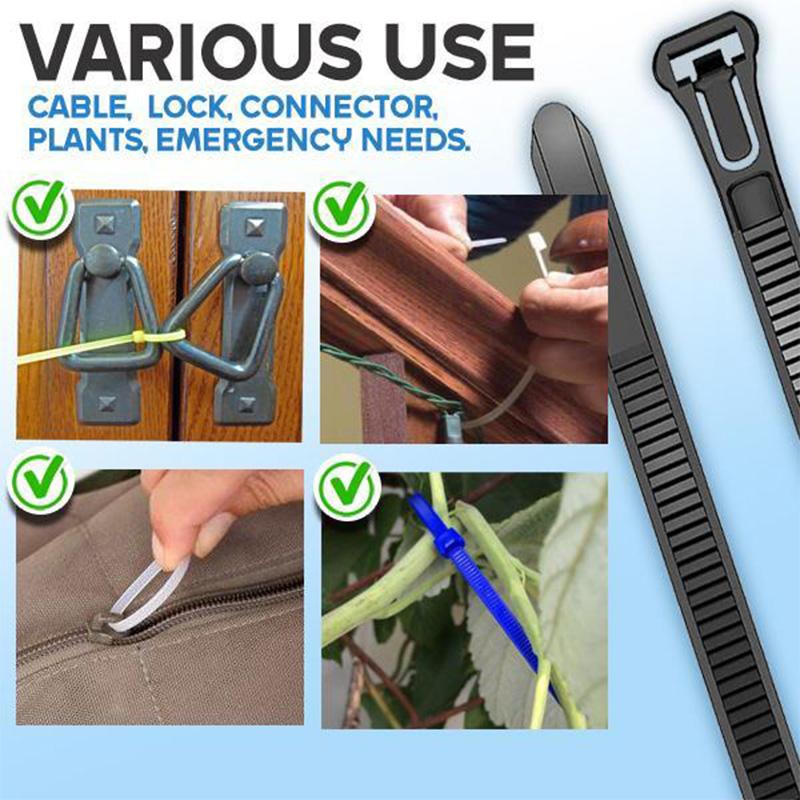 Lisslune | Reusable Cable Ties (100PCS)