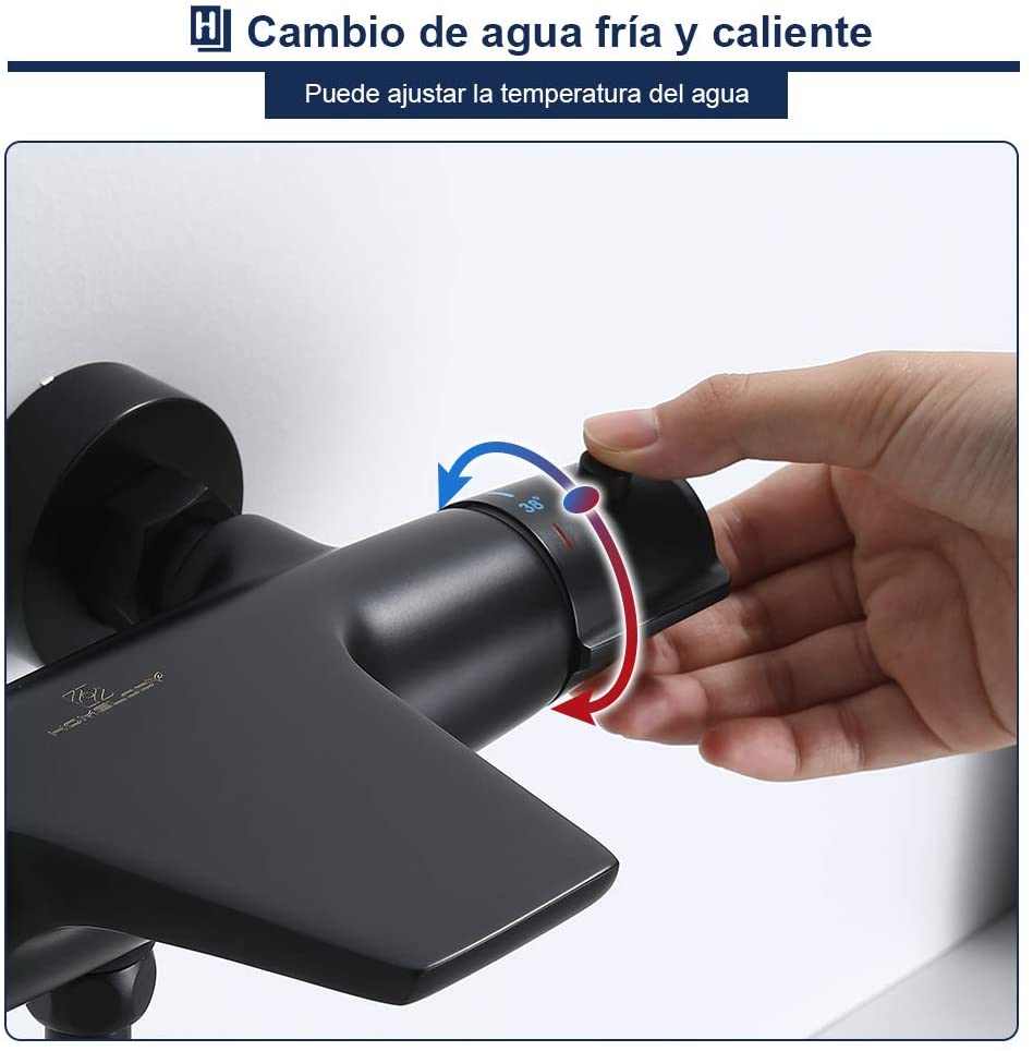 Lisslune | Thermostat waterfall bathtub faucet faucet bathtub shower thermostat for bathroom