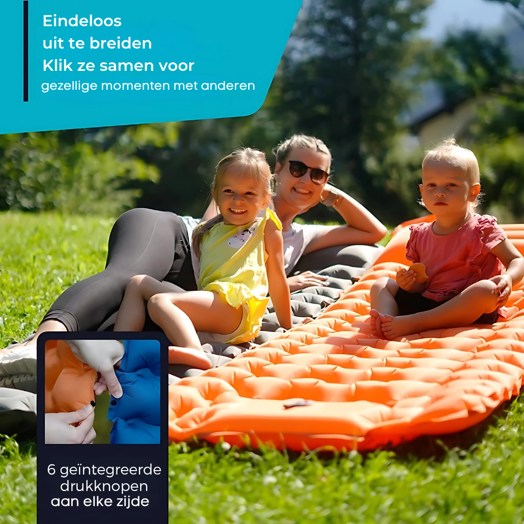 Lisslune | AirLite Self-Inflating Sleeping Mat – Lightweight, Compact & 10 cm Thick Comfort