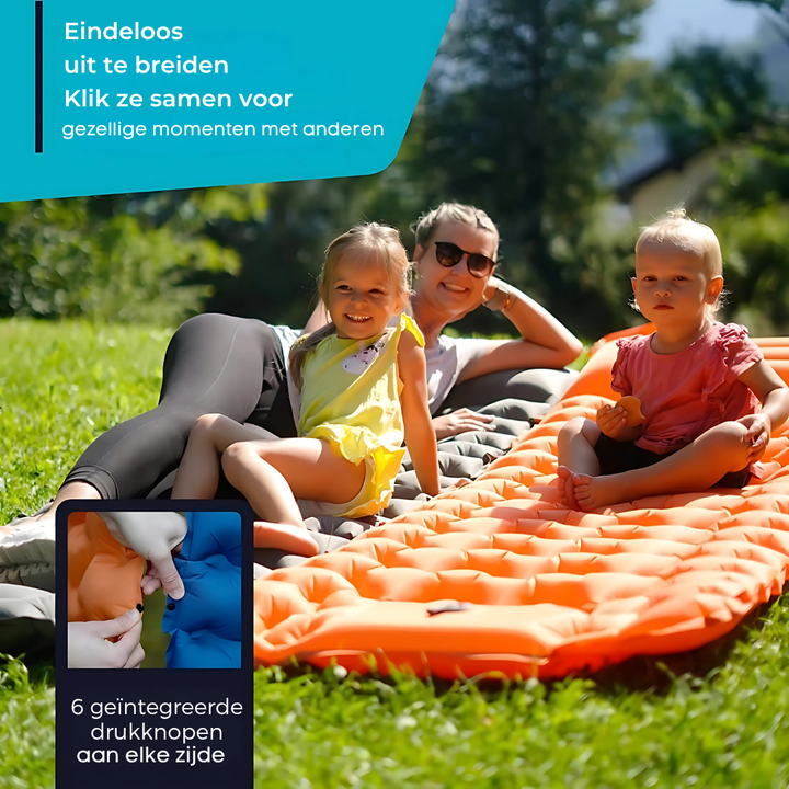 Lisslune | AirLite Self-Inflating Sleeping Mat – Lightweight, Compact & 10 cm Thick Comfort