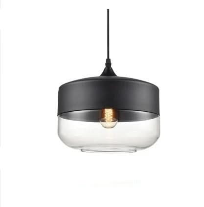 Lisslune | Hand-Blown Glass & Wood Pendant Light Adjustable
