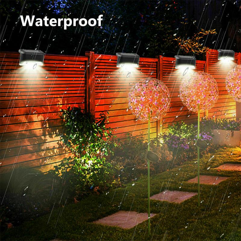 Lisslune | Waterproof Stair Solar Lights for Outdoors (4 pieces)