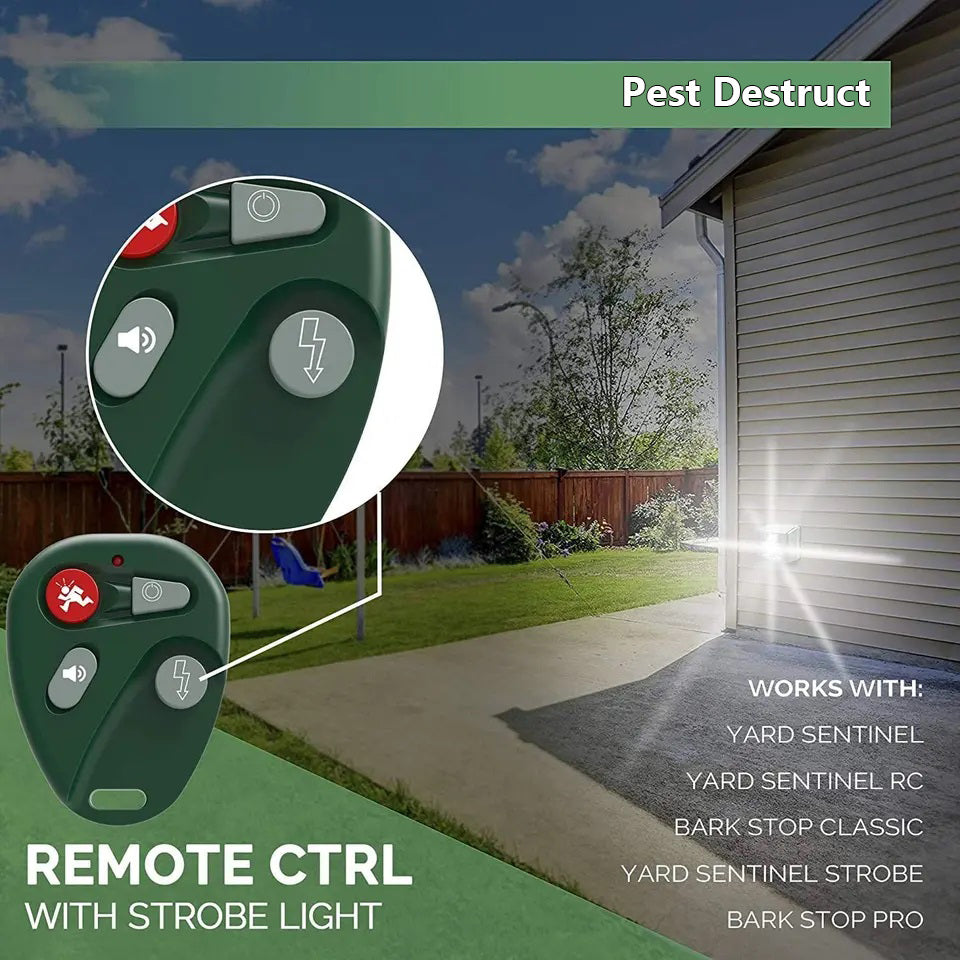 Lisslune | Outdoor Ultrasonic Bird Repeller | Effective, Humane Woodpecker Deterrent for Gardens, Patios & Farms