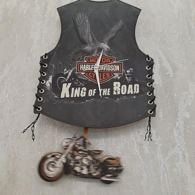 Lisslune | Creative Vest Motorcycle Wall Clock Decoration
