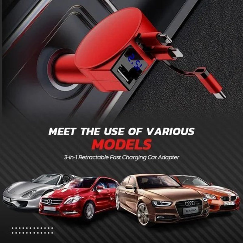 Lisslune | 3-in-1 Fast Car Charger