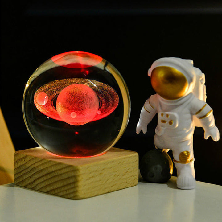 Lisslune | 3D Galaxy Crystal Ball Night Light Decorative Lamp