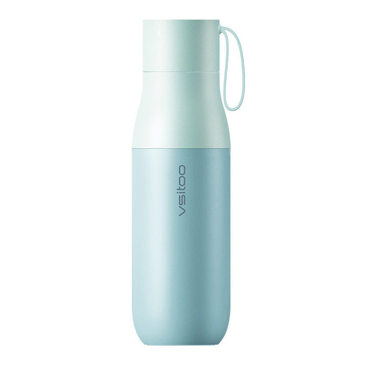 Lisslune | 450ml Smart Water Bottle, with 24-hour Insulation, Temperature Display, Water Quality Detection and Magnetic Charging, for Home, Office, Sports & Travel