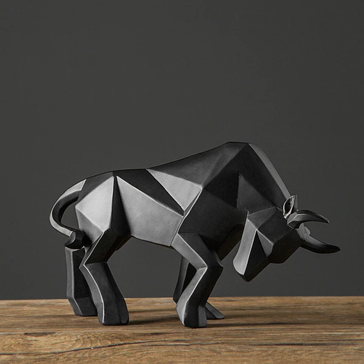 Lisslune | Geometric Bull Sculpture