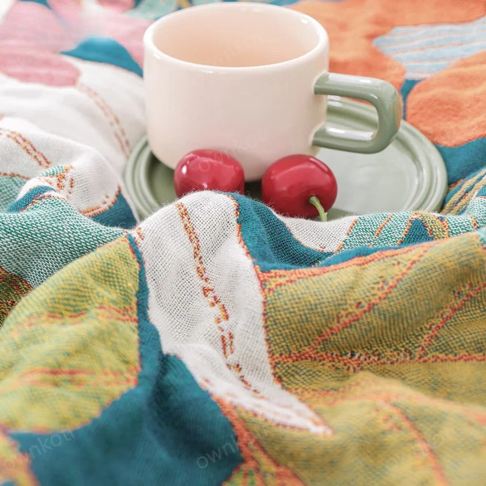 Lisslune | Garden-Inspired Cotton Gauze Blanket