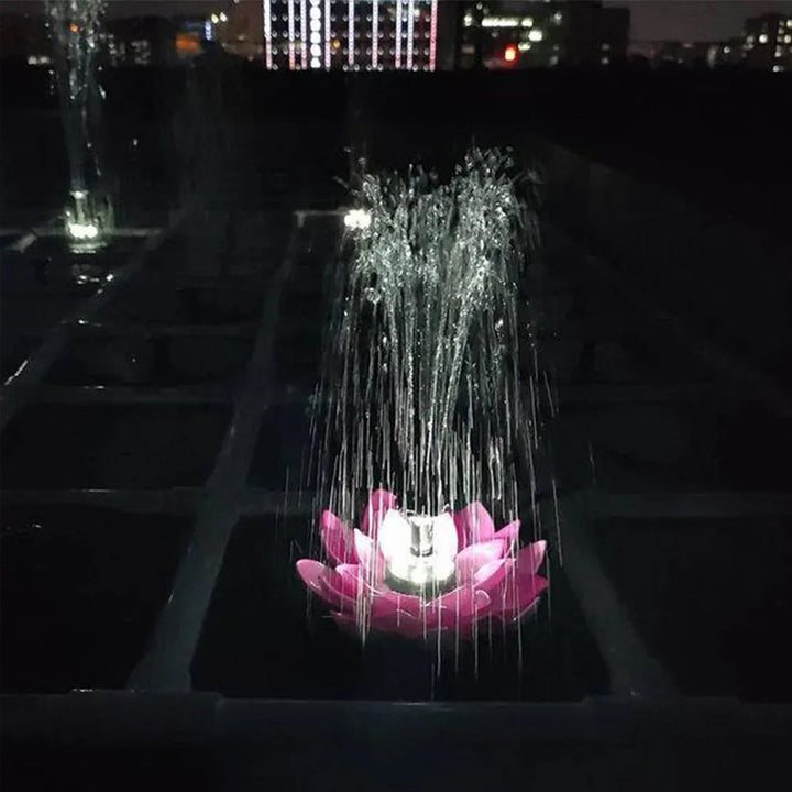 Lisslune | Lotus-shaped solar fountain pond decoration