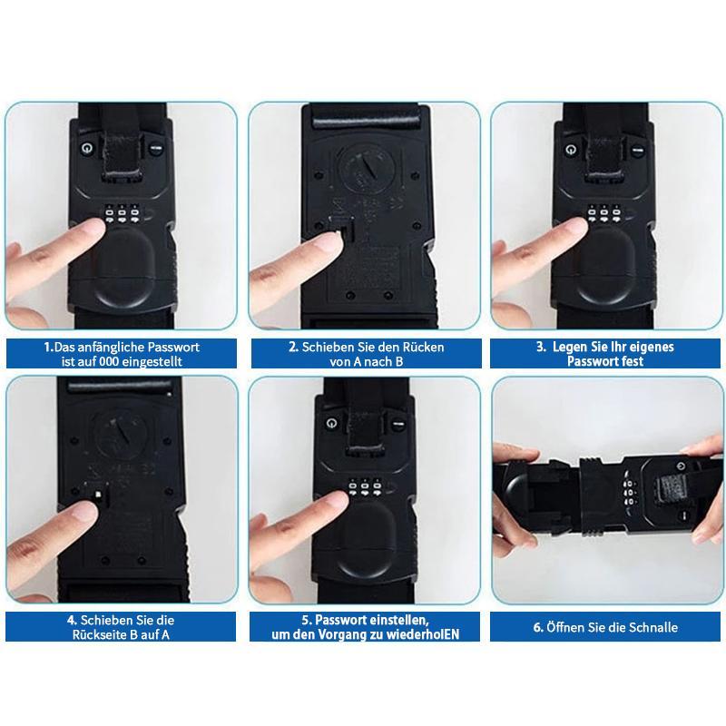 Lisslune | Scale Luggage Strap with Password Lock