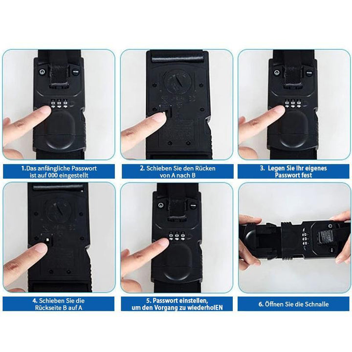Lisslune | Scale Luggage Strap with Password Lock