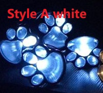 Lisslune | Solar lamp in paw print design – LED garden lighting in multicolor for outdoor use