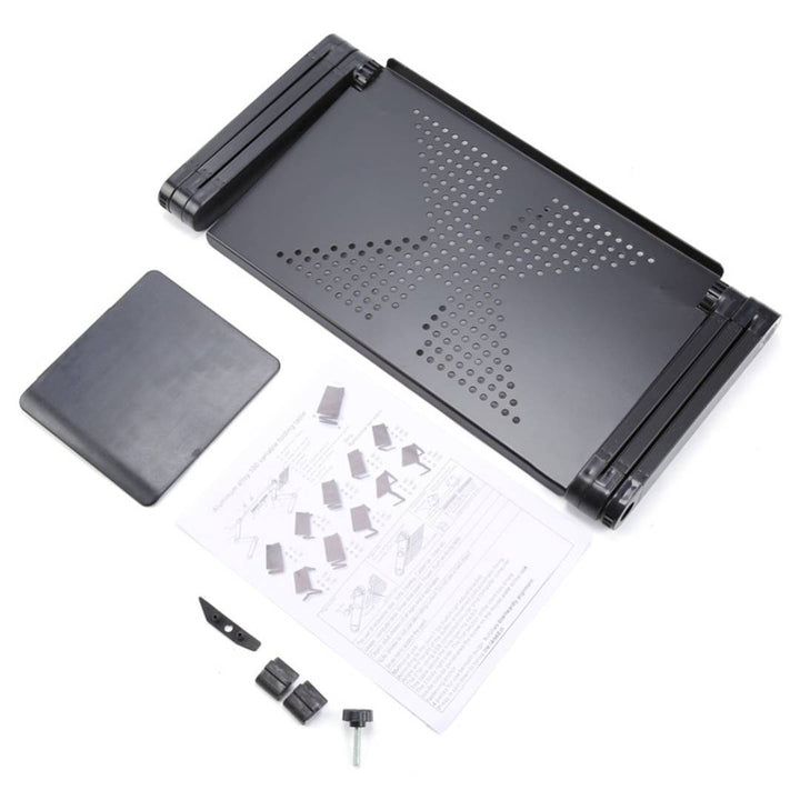 Lisslune | Adjustable Laptop Stand for Bed, Couch & Desk - Ergonomic Design with Cooling Function for Comfort and Productivity