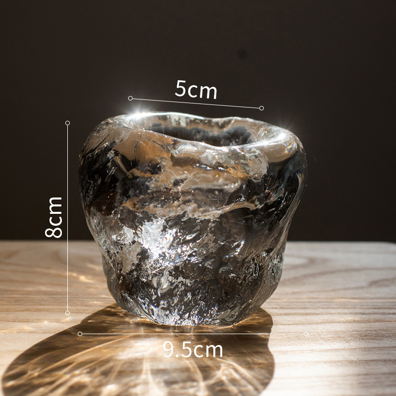Lisslune | Glass Tealight Holder – Decorative Candle Holder made of Clear Glass for Cozy Lighting