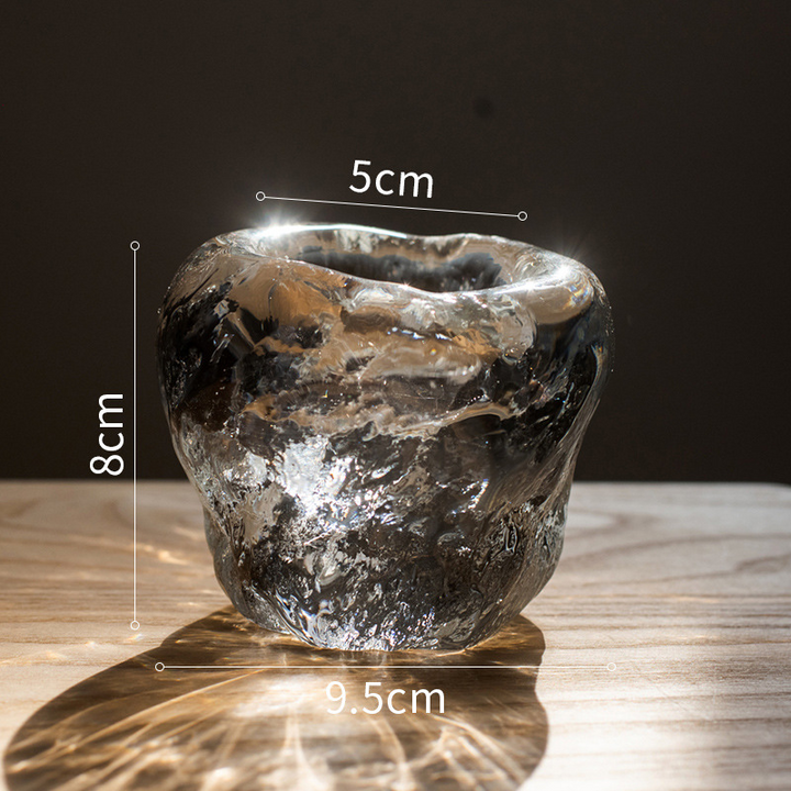 Lisslune | Glass Tealight Holder – Decorative Candle Holder made of Clear Glass for Cozy Lighting