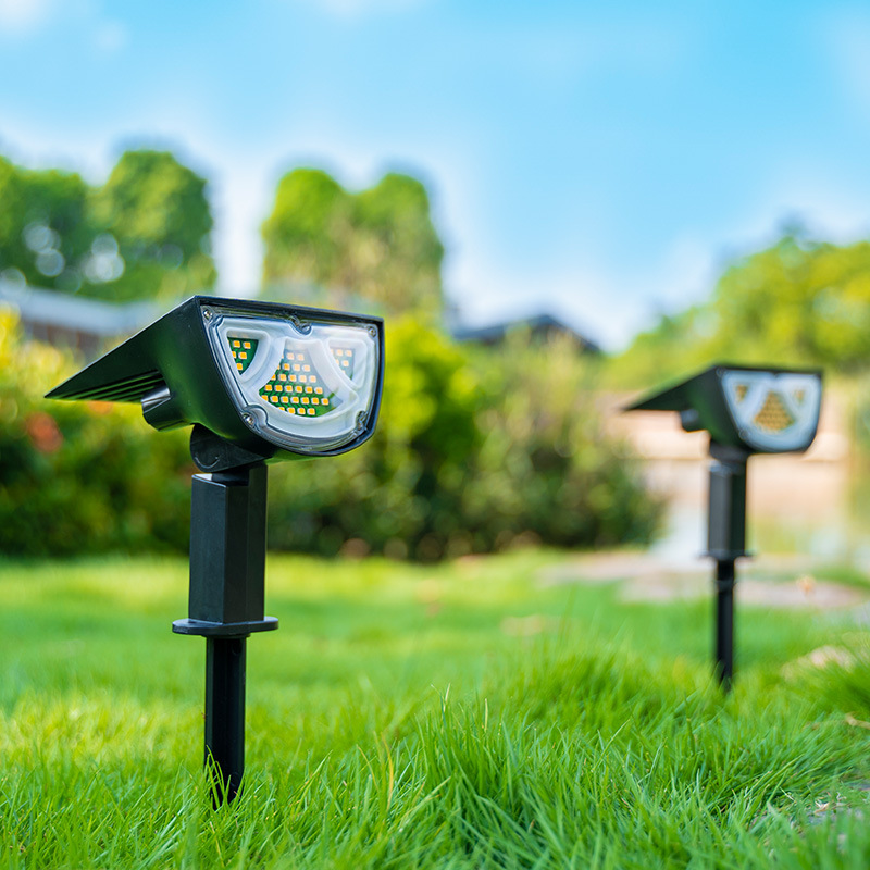 Lisslune | Solar LED Spotlight – Outdoor lighting with solar panel for garden and pathways