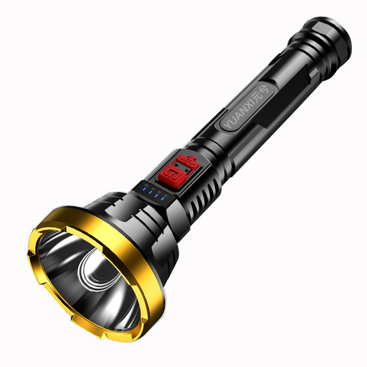 Lisslune | 90000LM LED flashlight – Tactical searchlight with USB charging and super bright lighting