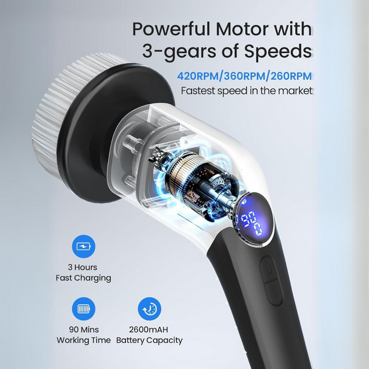 Lisslune | Electric Spin Scrubber – Effortless Cleaning in Half the Time
