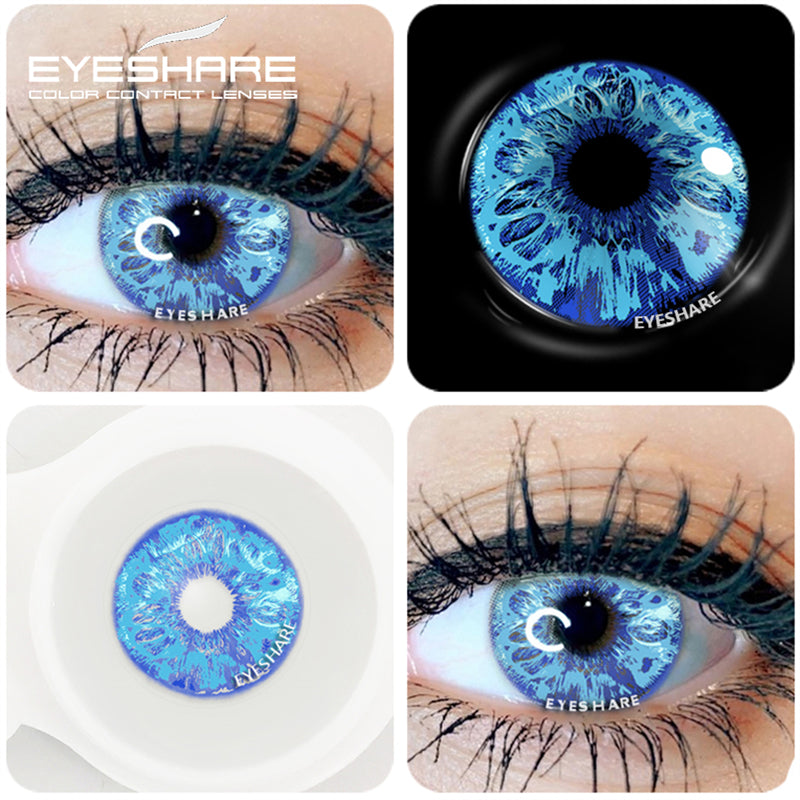 Rynx Cosplay HD38 Blue 14.5mm 1 Pair | 1 Year
