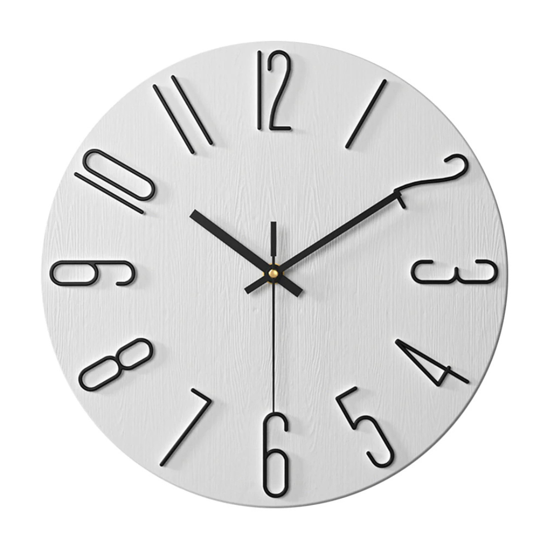 Lisslune | Noble Wall Clock – Modern & Silent Clock for Living Room