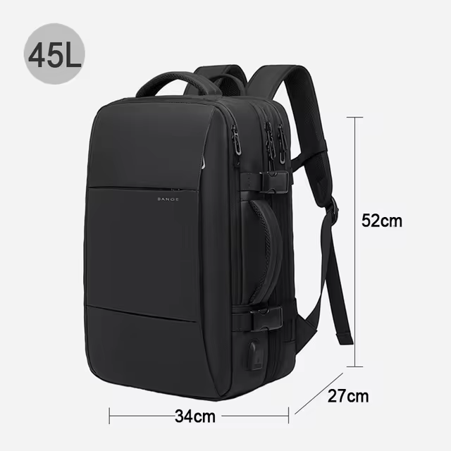 Lisslune | Waterproof Expandable Travel Backpack – Large Capacity & Anti-Theft Protection
