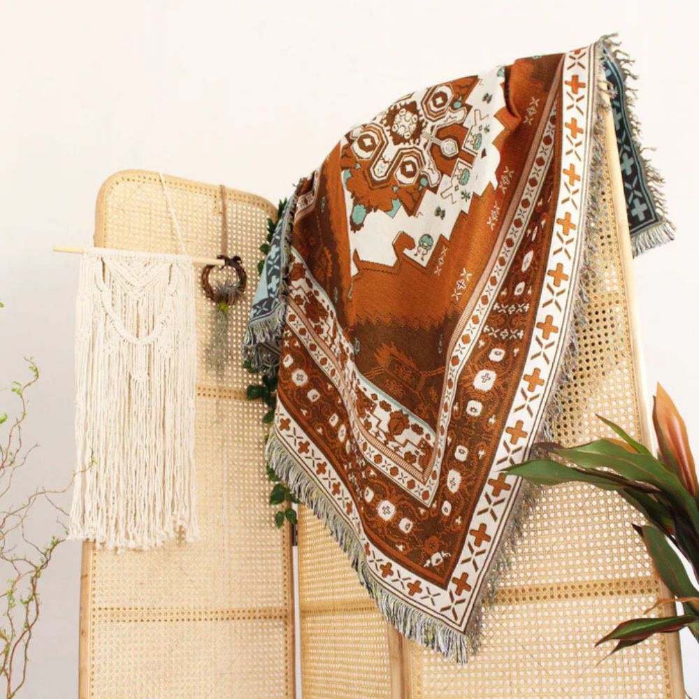 Lisslune | Boho Chic Patterned Throw Blanket