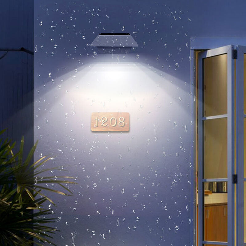 Lisslune | Solar UFO Shape Design Fence Light LED Outdoor Wall Lamp