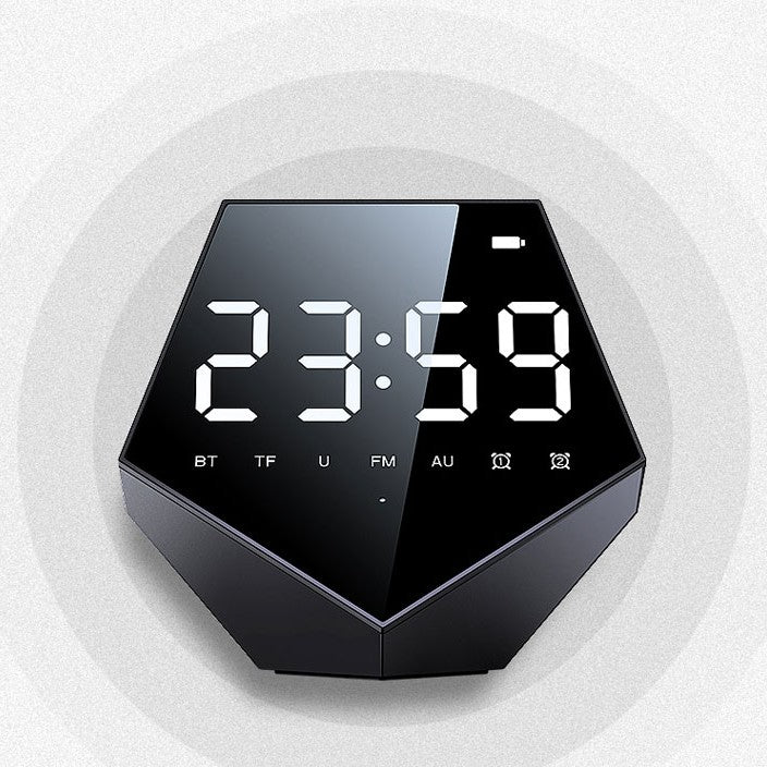 Lisslune | 2-in-1 Bluetooth Wireless Speaker with Alarm Clock, for Home & Office
