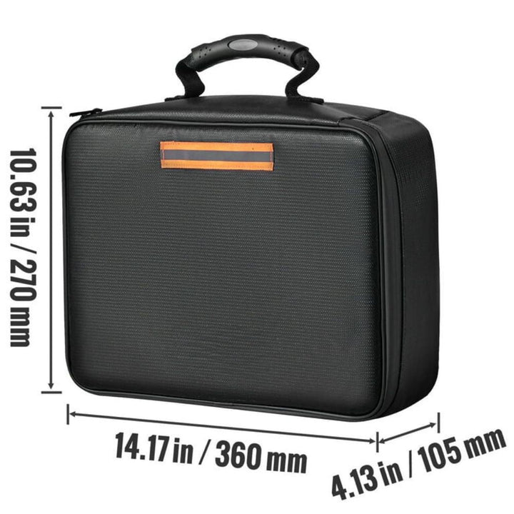 Lisslune | Waterproof Fireproof Document and Cash Safe Bag with Secure Lock