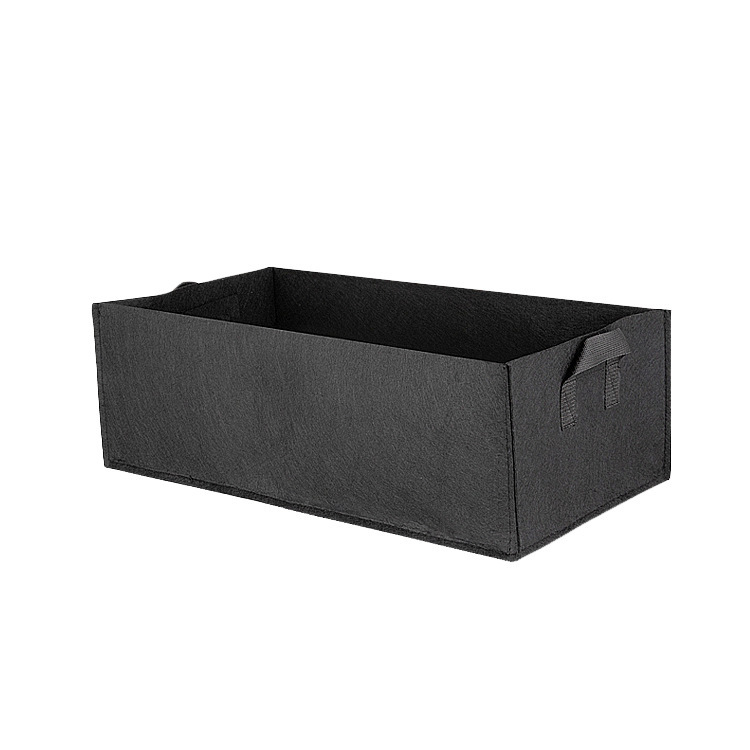 Lisslune | Foldable storage box made of felt for plants with handles