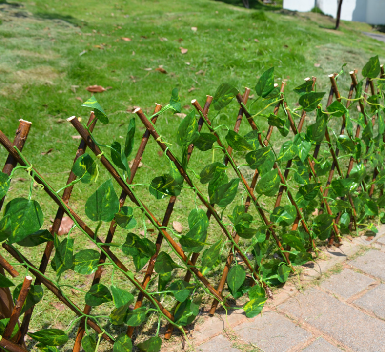 Lisslune | Artificial Garden Fence with Ivy – Flexible Privacy Screen for Balcony and Terrace