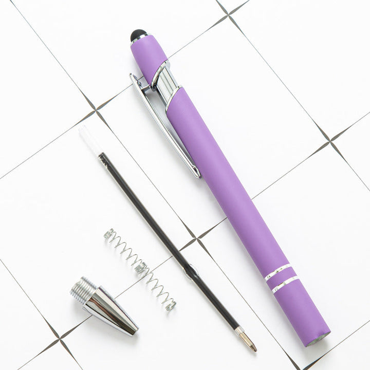 Lisslune | Metal Print Aluminum Ballpoint Pen, 8 Pieces