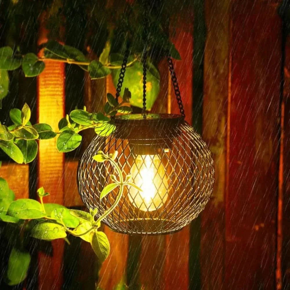 Lisslune | Sunny Garden Solar Lantern – Waterproof LED Outdoor Light with Auto Sensor