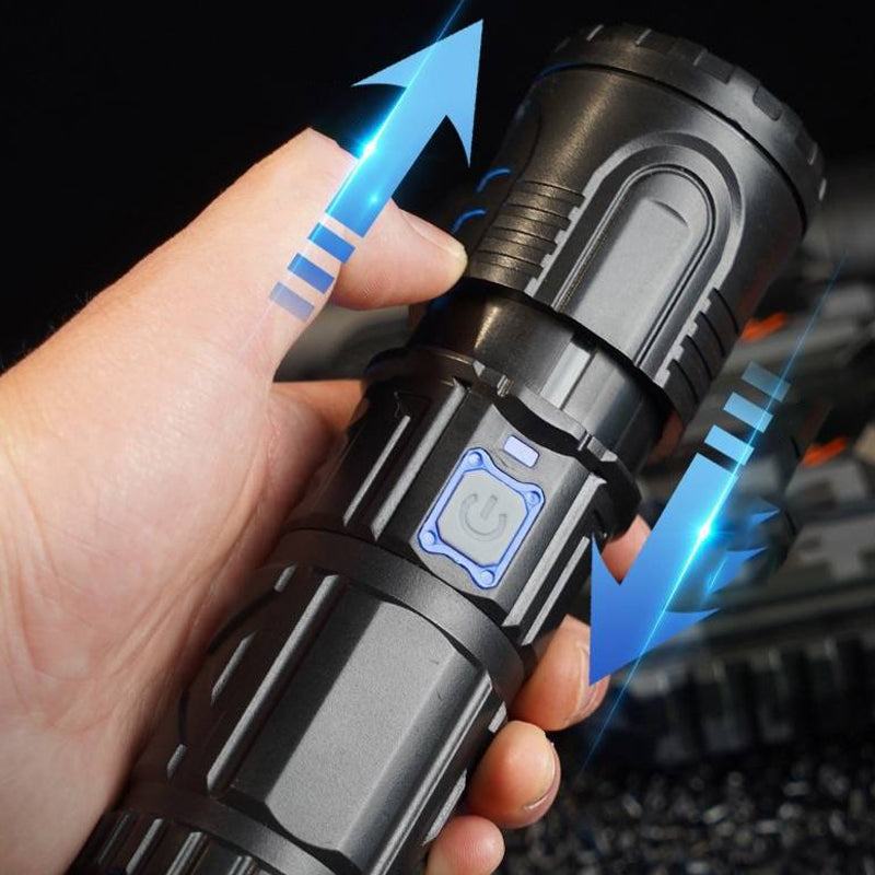 Lisslune | White Laser Telescope Zoom Flashlight