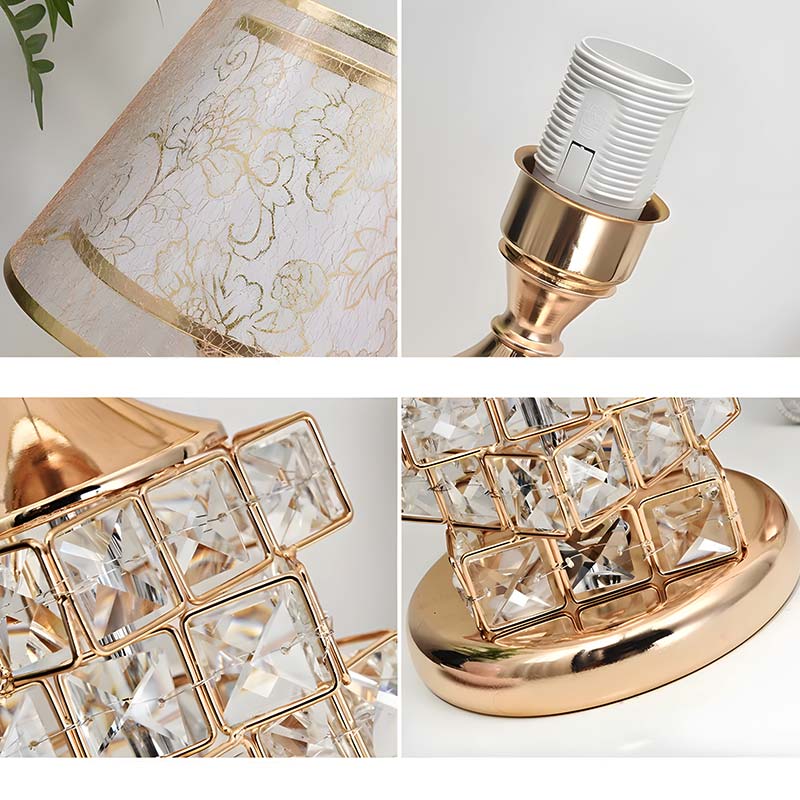 Lisslune | CrystGlow - Golden crystal-inspired table lamp