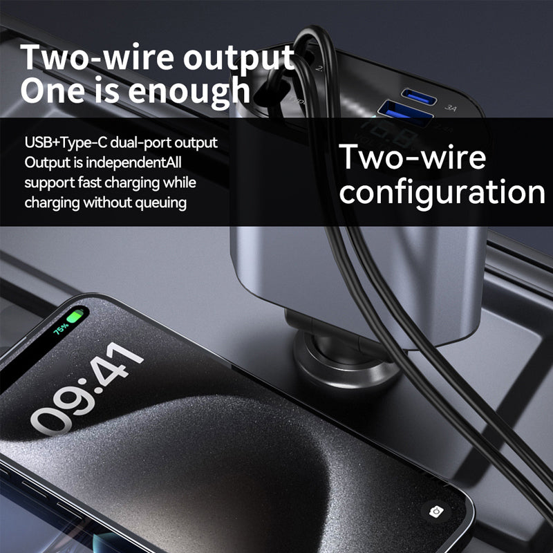 Lisslune | Four-in-One Car Phone Charger