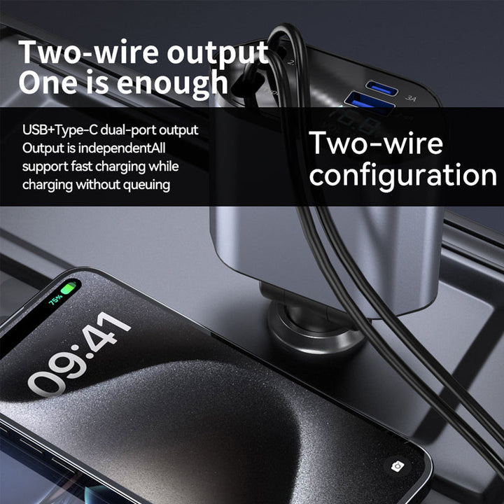 Lisslune | Four-in-One Car Phone Charger