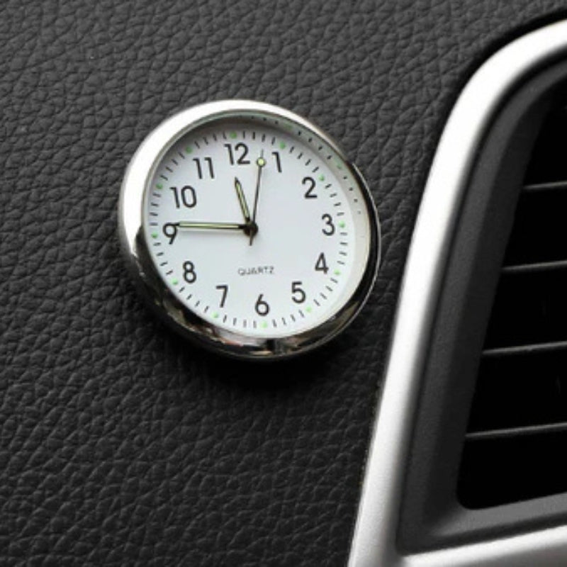 Lisslune | AutoTime Mini Analog Watch – Self-adhesive and Stylish Design for Car Interior