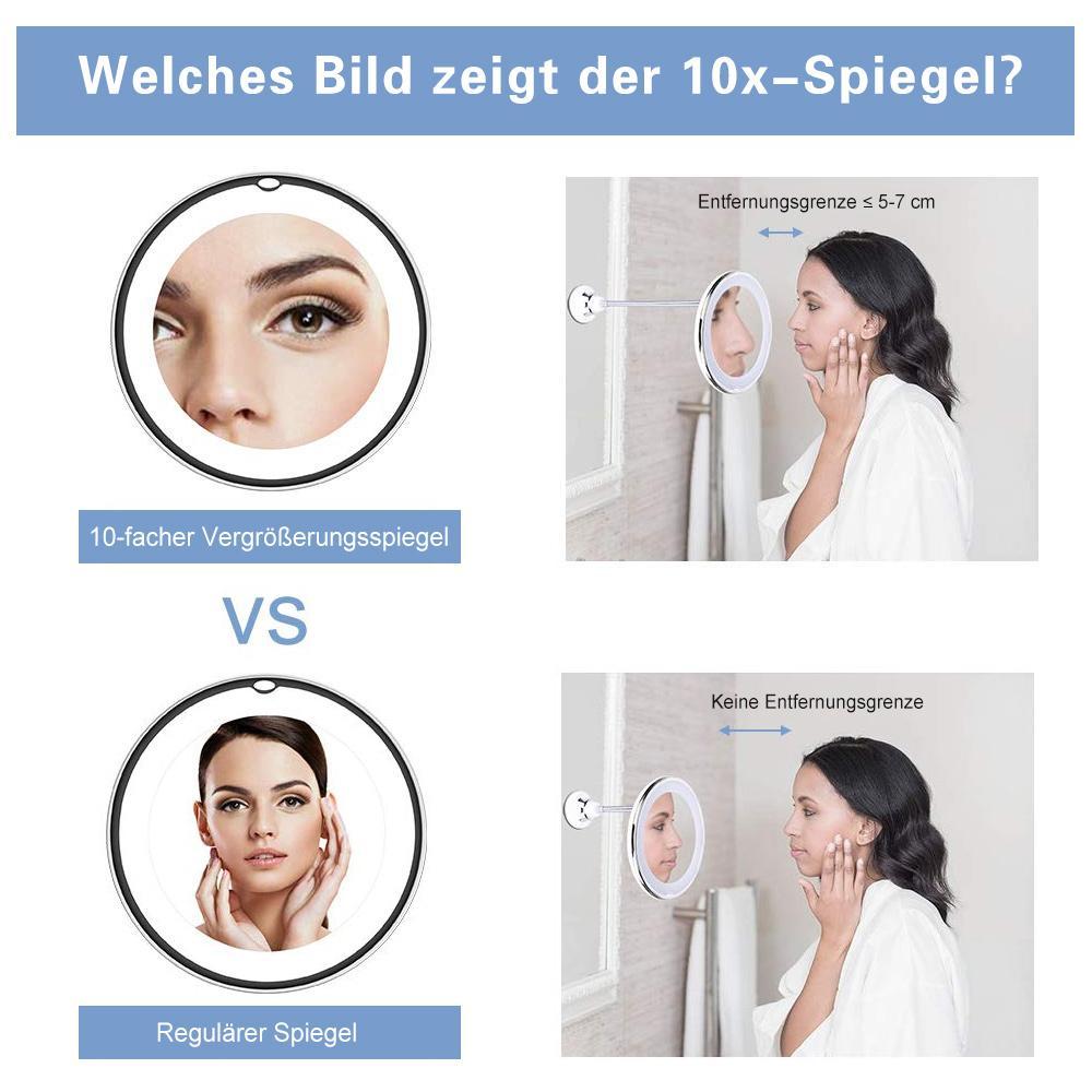 Lisslune | Magnifying makeup mirror with light suitable for high-precision makeup