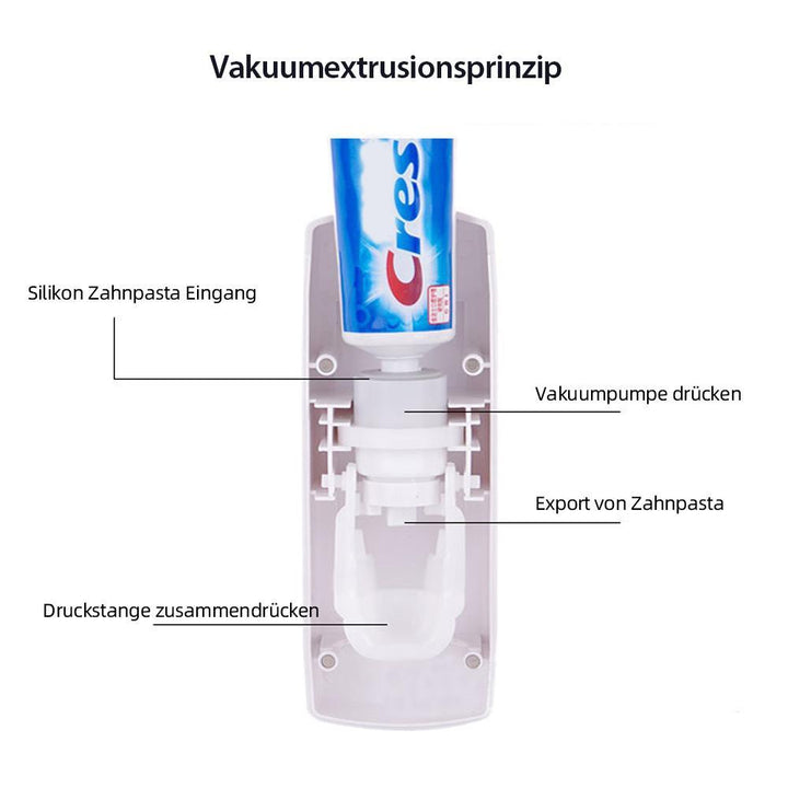 Lisslune | Automatic toothpaste dispenser and toothbrush holder set