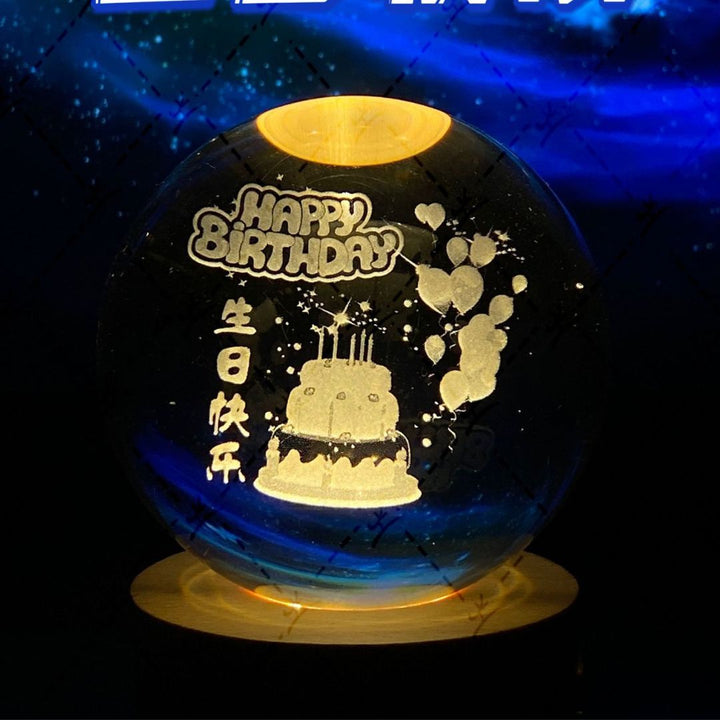 Lisslune | Glowing Moon Crystal Ball