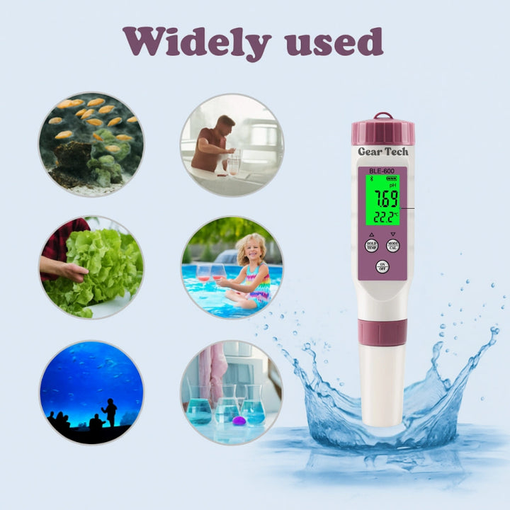 Lisslune | Digital Pool Tester – Measuring device for pH and chlorine for easy pH measurement in pool water
